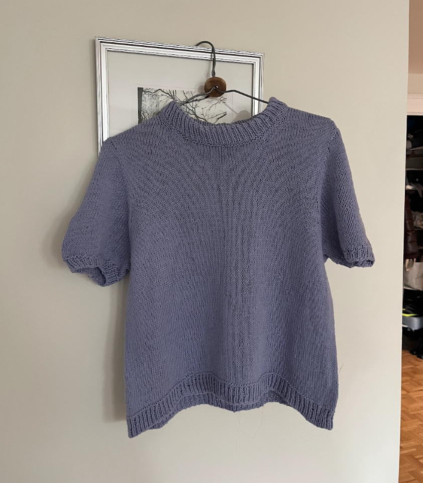 petite knit poppy tee